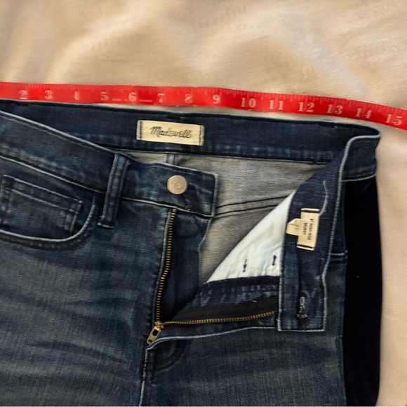 Madewell 9” Skinny Jeans Velvet Tuxedo Stripe Edition Beattie Wash Size 27 - Picture 2 of 5